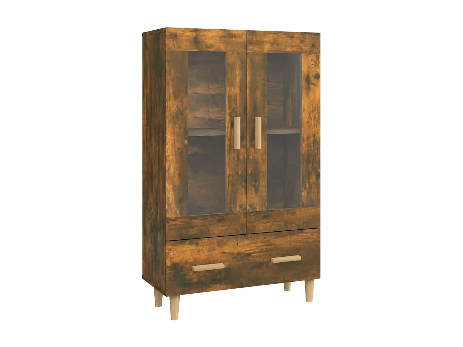 Highboard,Kommode Räuchereiche 70x31x115 cm Holzwerkstoff -gkd332571