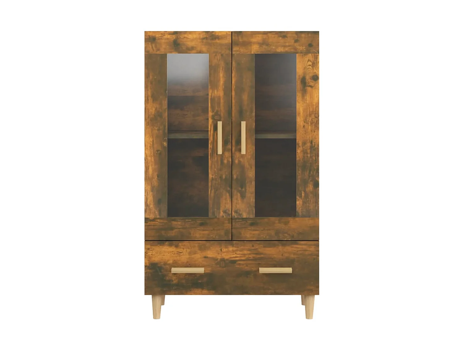 Highboard,Kommode Räuchereiche 70x31x115 cm Holzwerkstoff -gkd332571