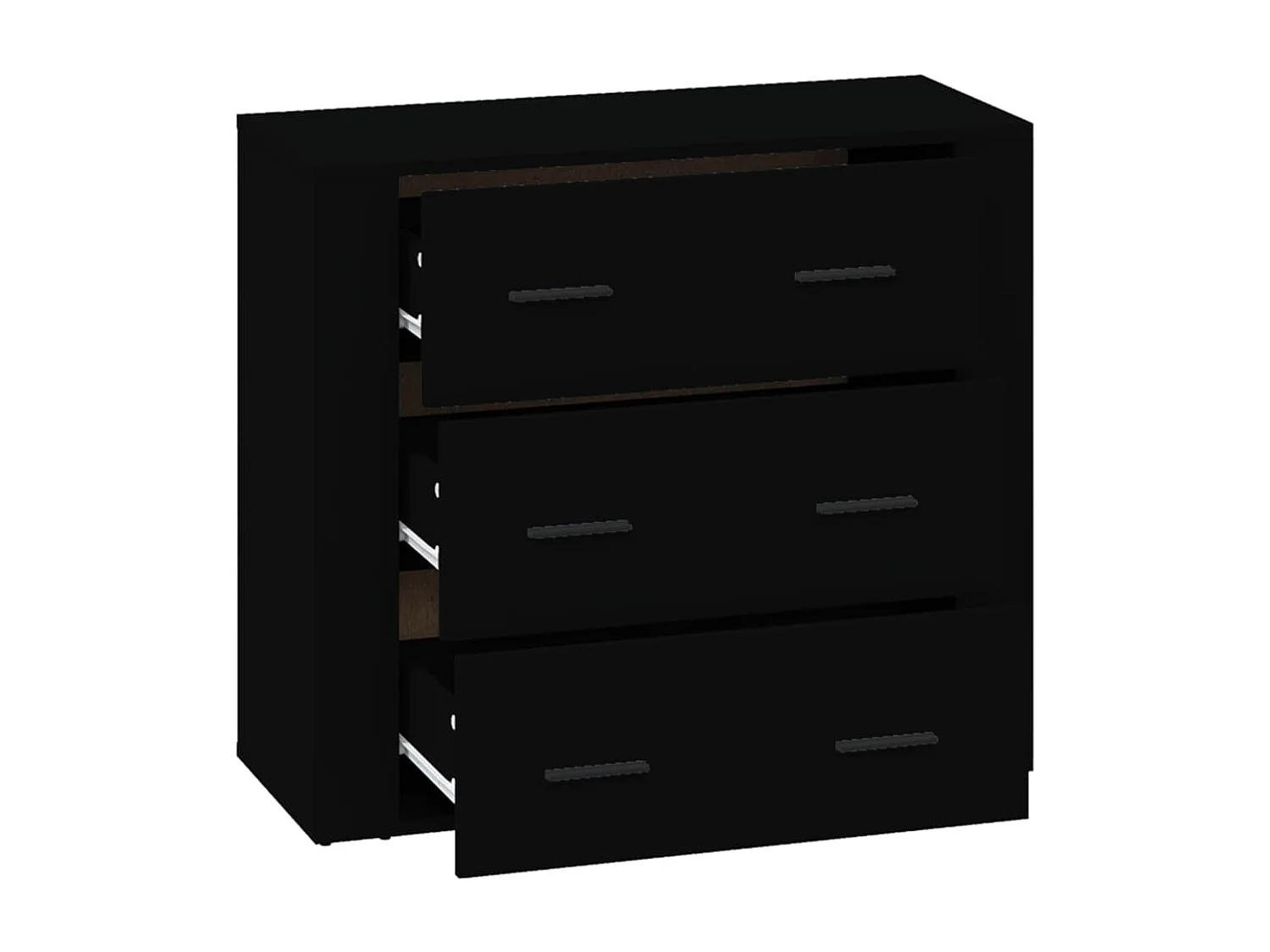 Buffet Noir 80x33x70 cm Bois d'ingénierie EGER76618