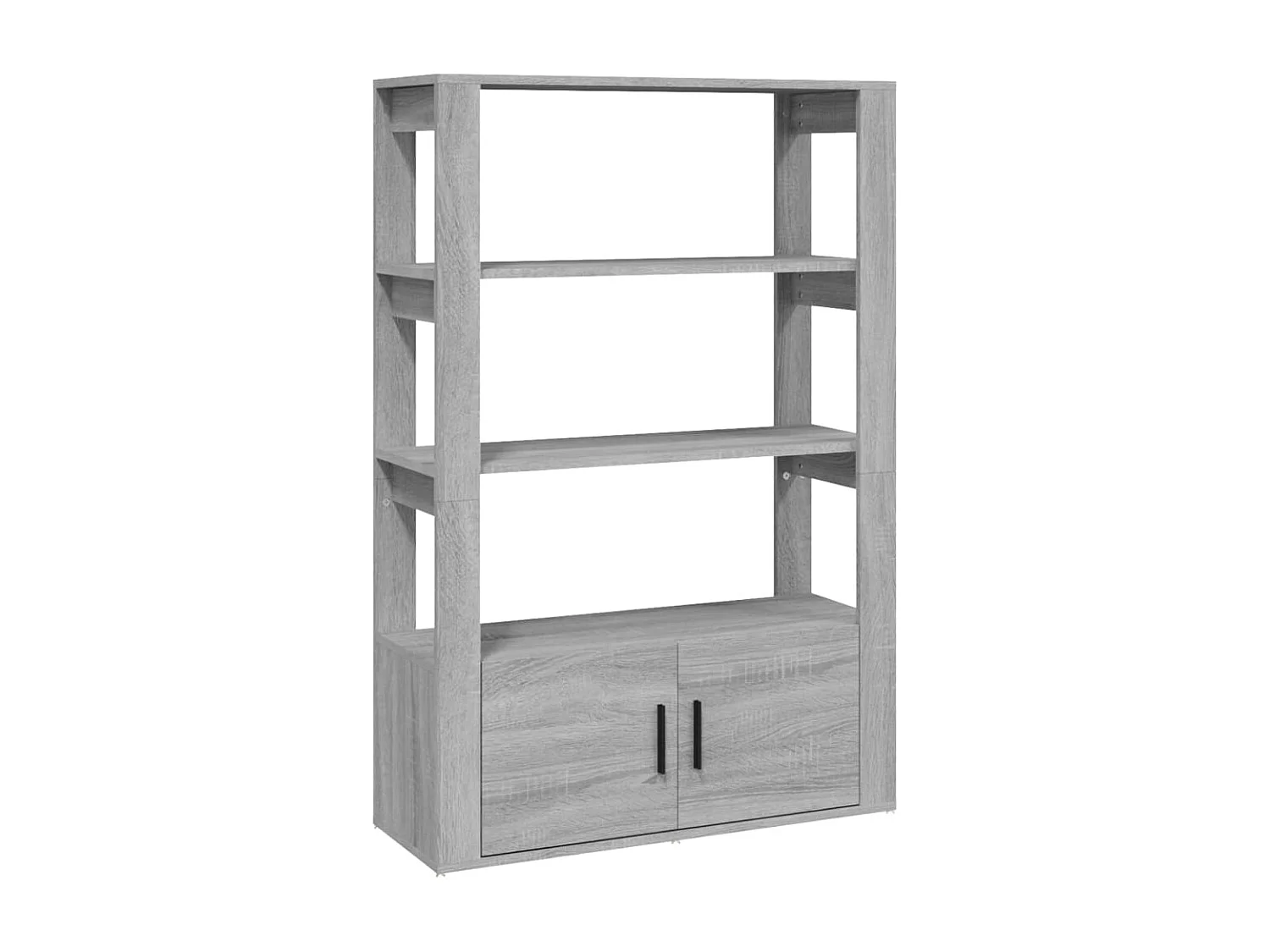 Aparador de madera contrachapada gris Sonoma 80x30x119,5 cm ES84490