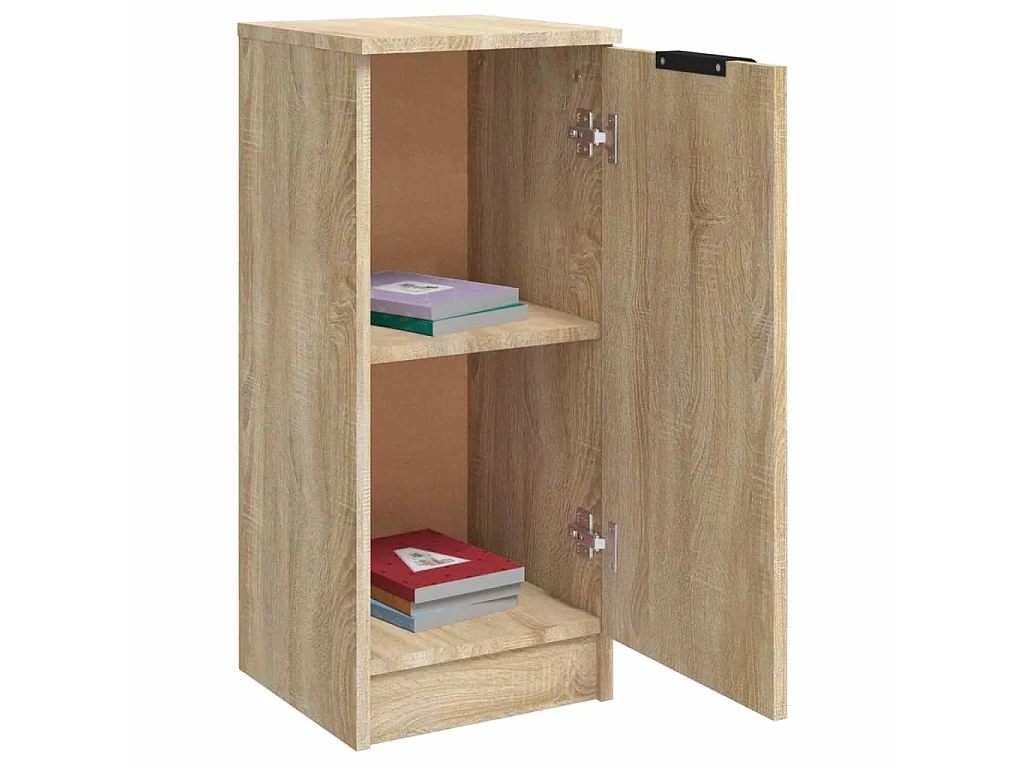 Aparador de madera contrachapada roble Sonoma 30x30x70 cm ES53295
