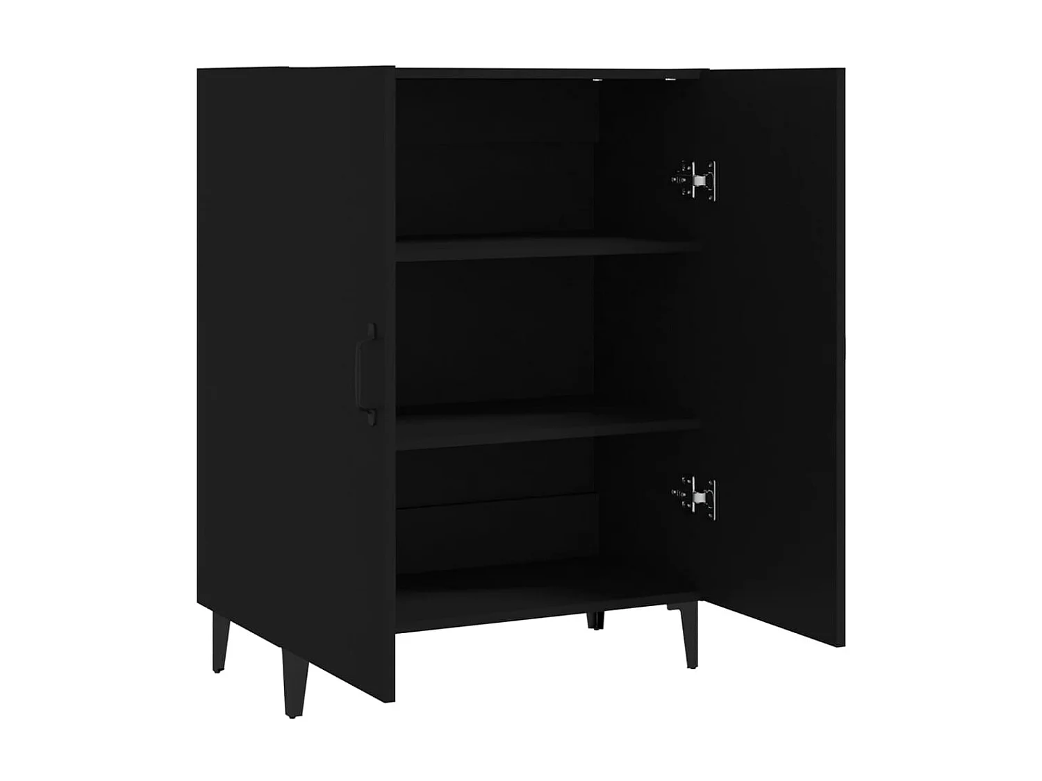 Buffet Noir 70x34x90 cm Bois d'ingénierie EGER74575
