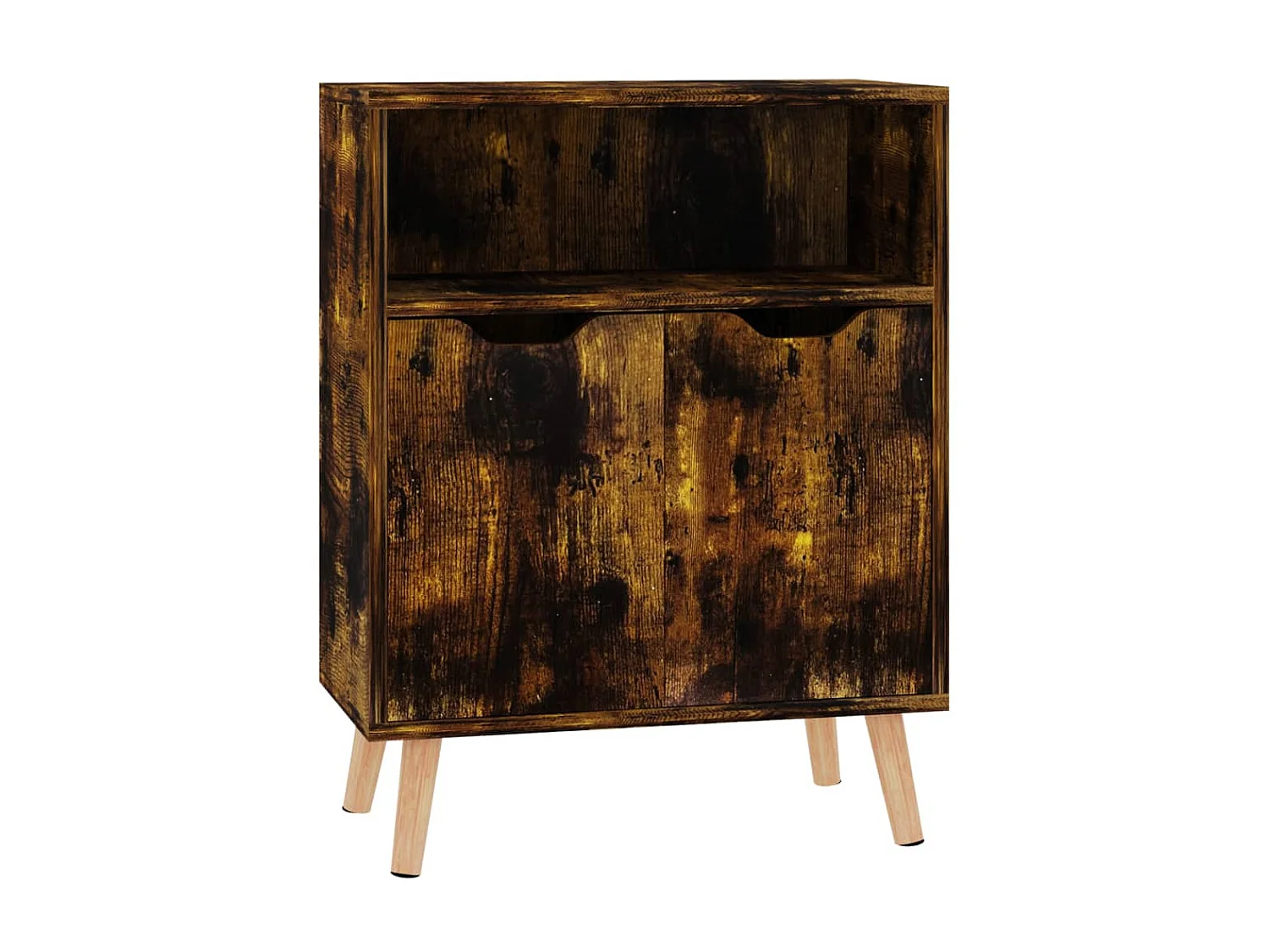 Buffet chêne fumé 60x30x72 cm bois d'ingénierie EGER73567