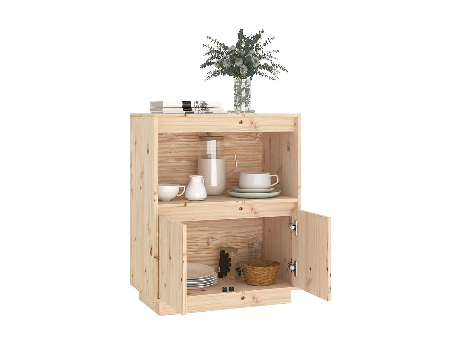 Buffet 60x34x75 cm Bois massif de pin EGER81996