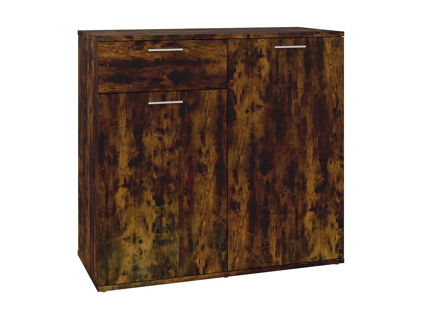 Dressoir 80x36x75 cm bewerkt hout gerookt eikenkleurig NL97921