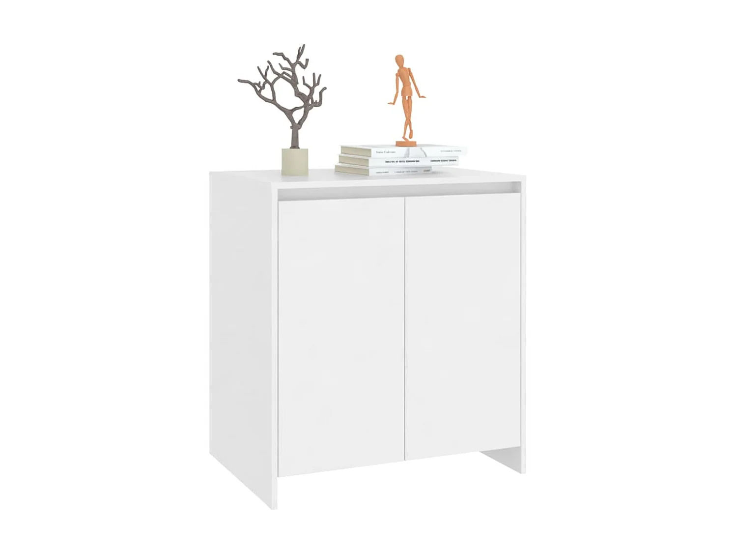 Dressoir 70x41x75 cm bewerkt hout wit NL252768