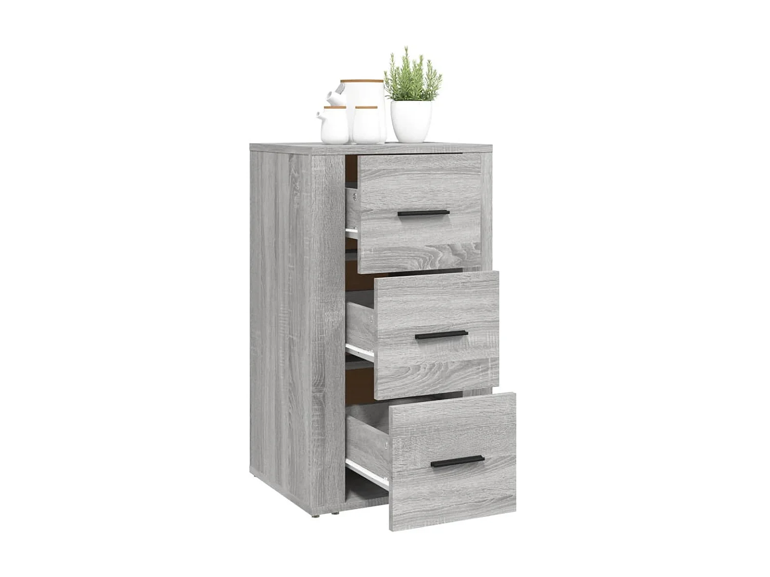 Buffet Sonoma gris 40x33x70 cm Bois d'ingénierie EGER37211