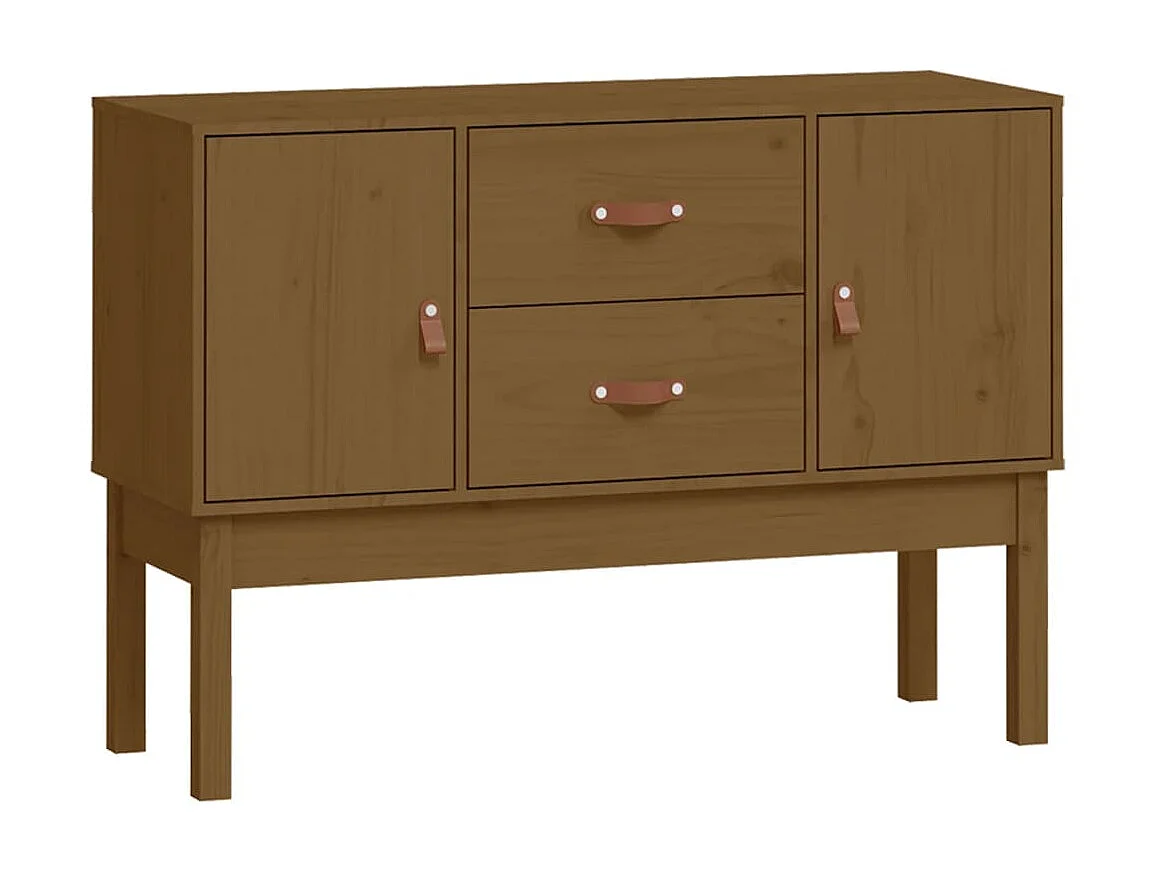 Buffet Marron miel 110x40x78 cm Bois massif de pin EGER25449