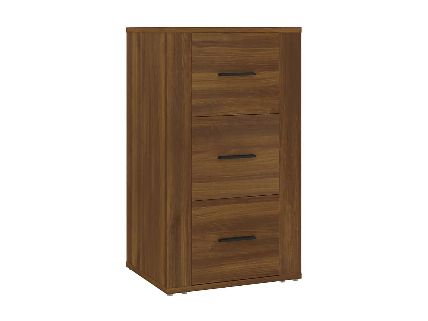 Aparador de madera contrachapada marrón roble 40x33x70 cm ES40282