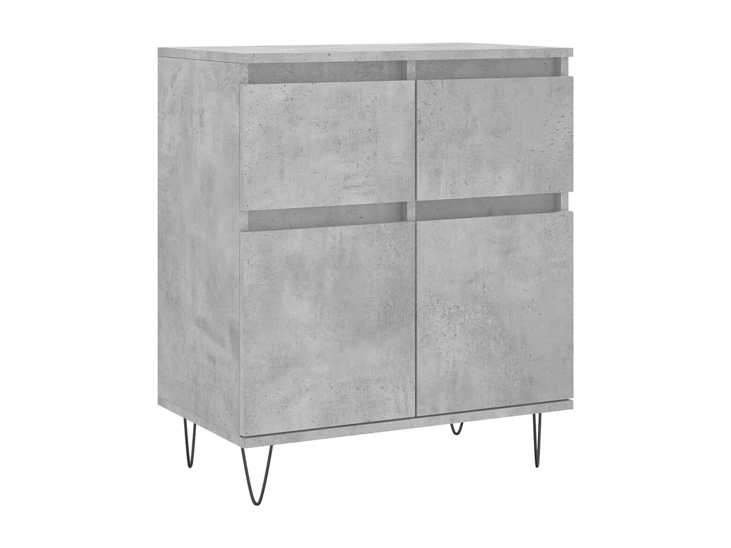 Buffet Gris béton 60x35x70 cm Bois d'ingénierie QWE56072