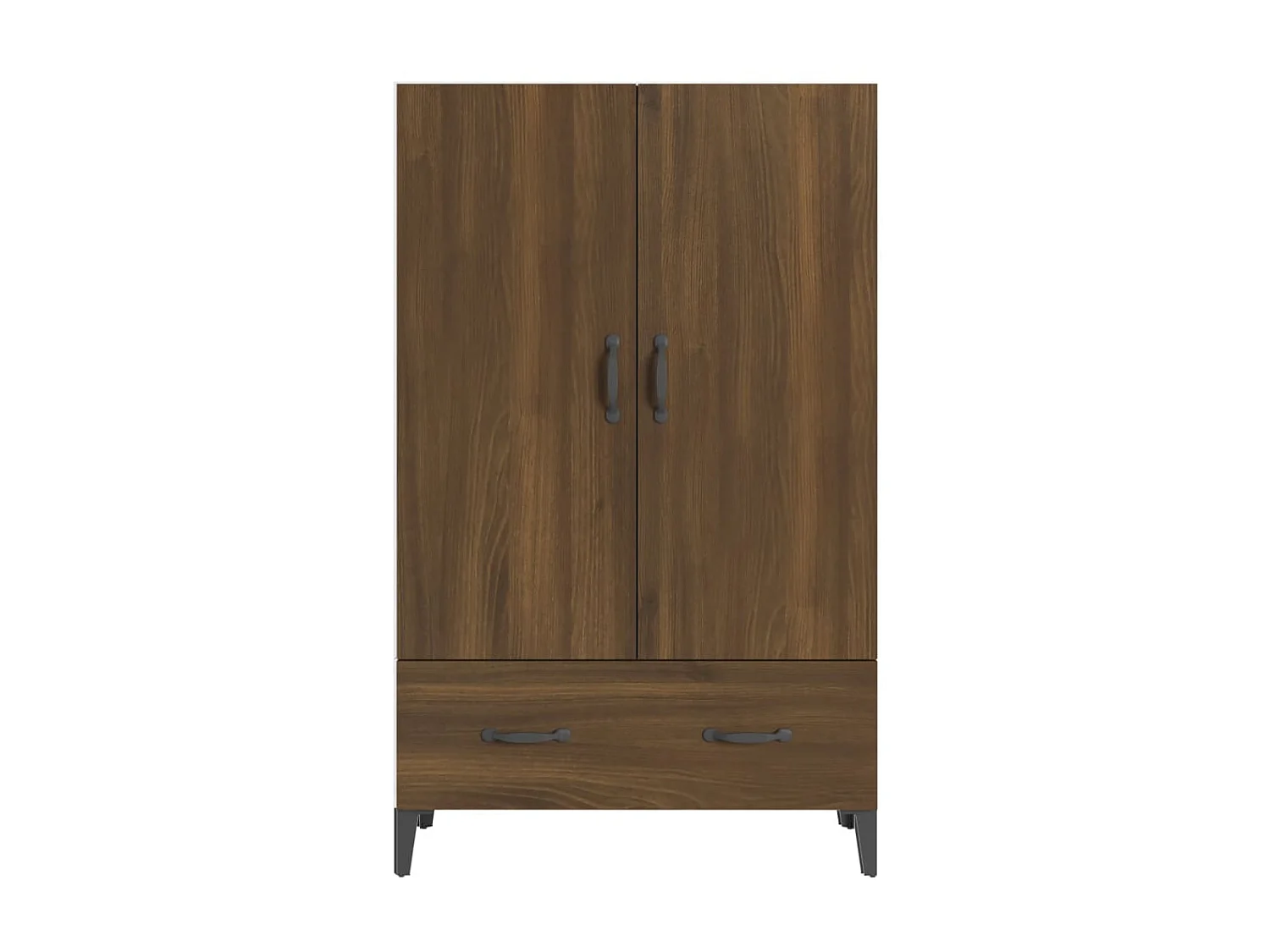 Highboard,Kommode Braun Eichen-Optik 70x31x115 cm Holzwerkstoff -gkd858102