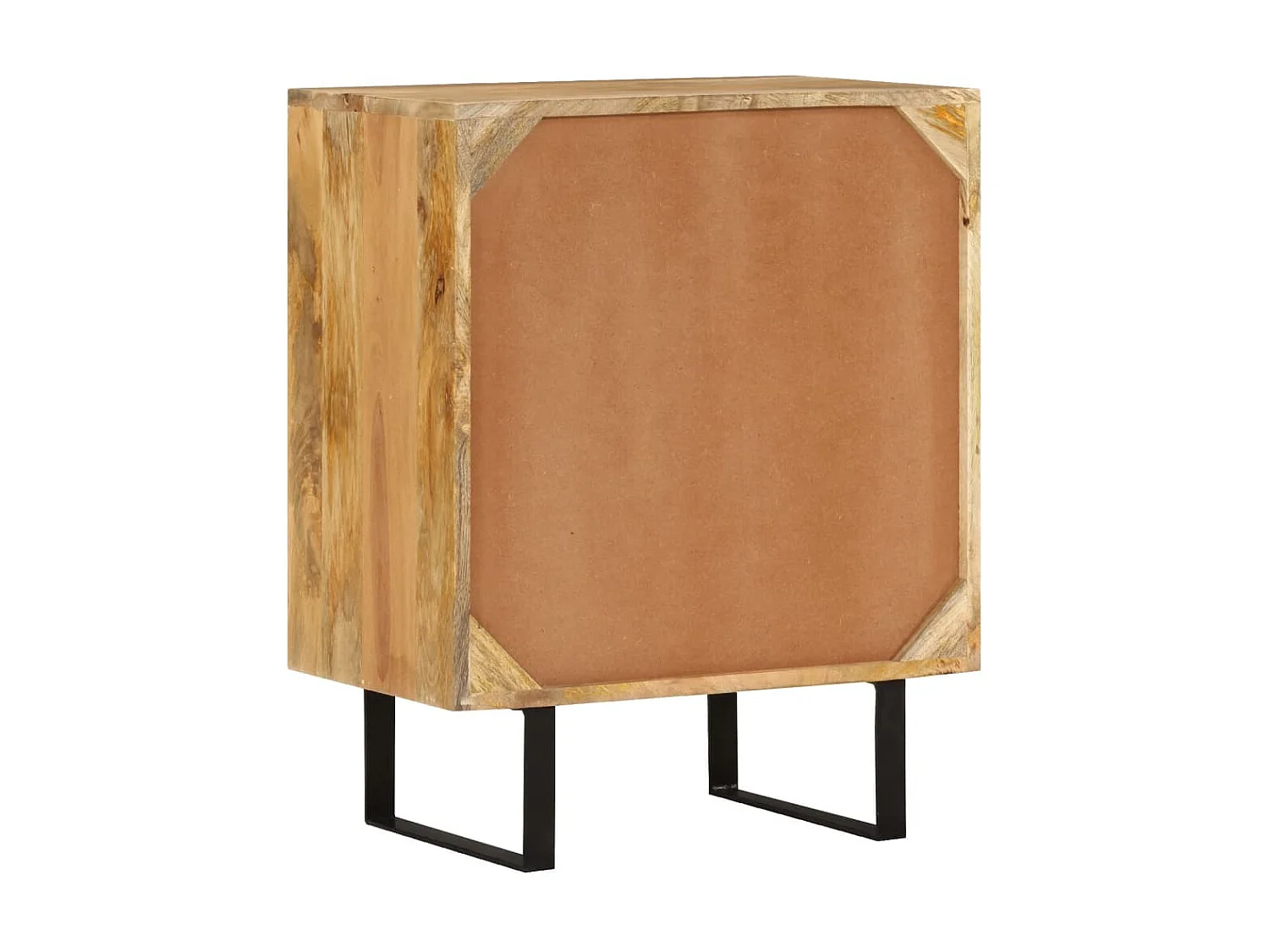 Aparador con 2 puertas madera maciza de mango 55x35x70 cm ES52565