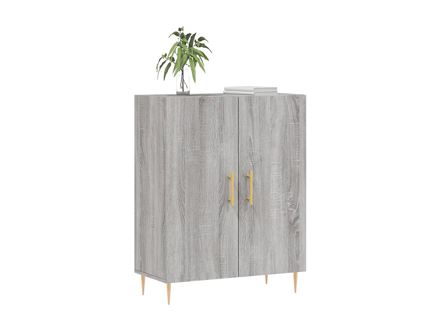 Buffet sonoma gris 69,5x34x90 cm bois d'ingénierie QWE14109