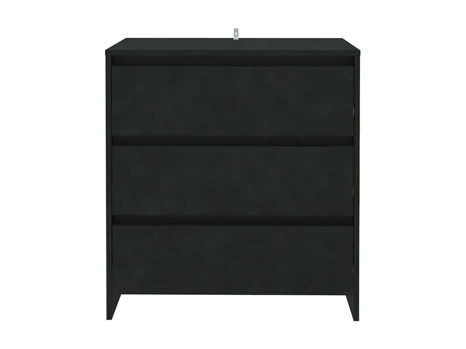 Dressoir 70x41x75 cm bewerkt hout zwart NL391020