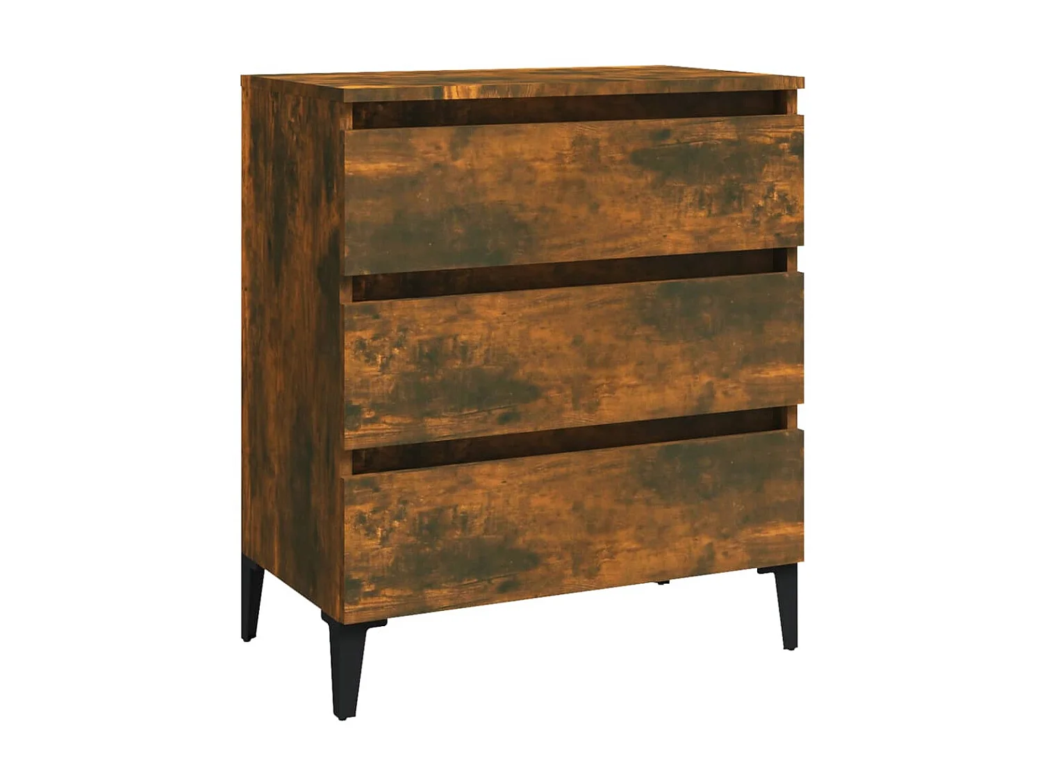 Aparador 60x35x69 cm derivados de madeira cor carvalho fumado PT384676