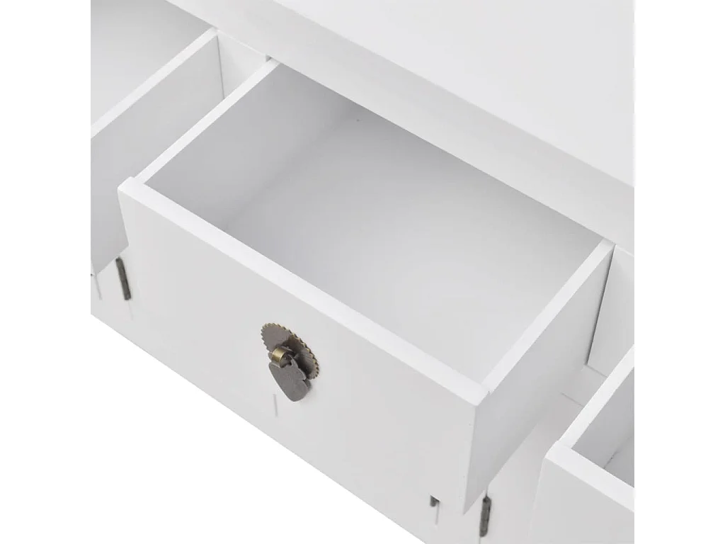 Dressoir Chinese stijl massief hout wit NL251277