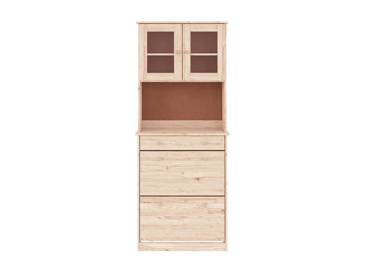 Highboard,Kommode ALTA 77x35x188 cm Massivholz Kiefer -gkd16136