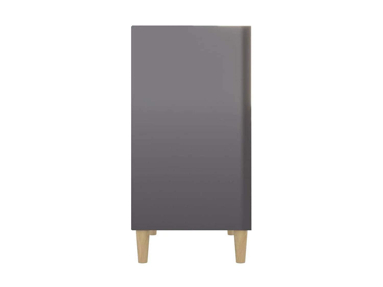 Buffet Gris brillant 57x35x70 cm Aggloméré EGER88558