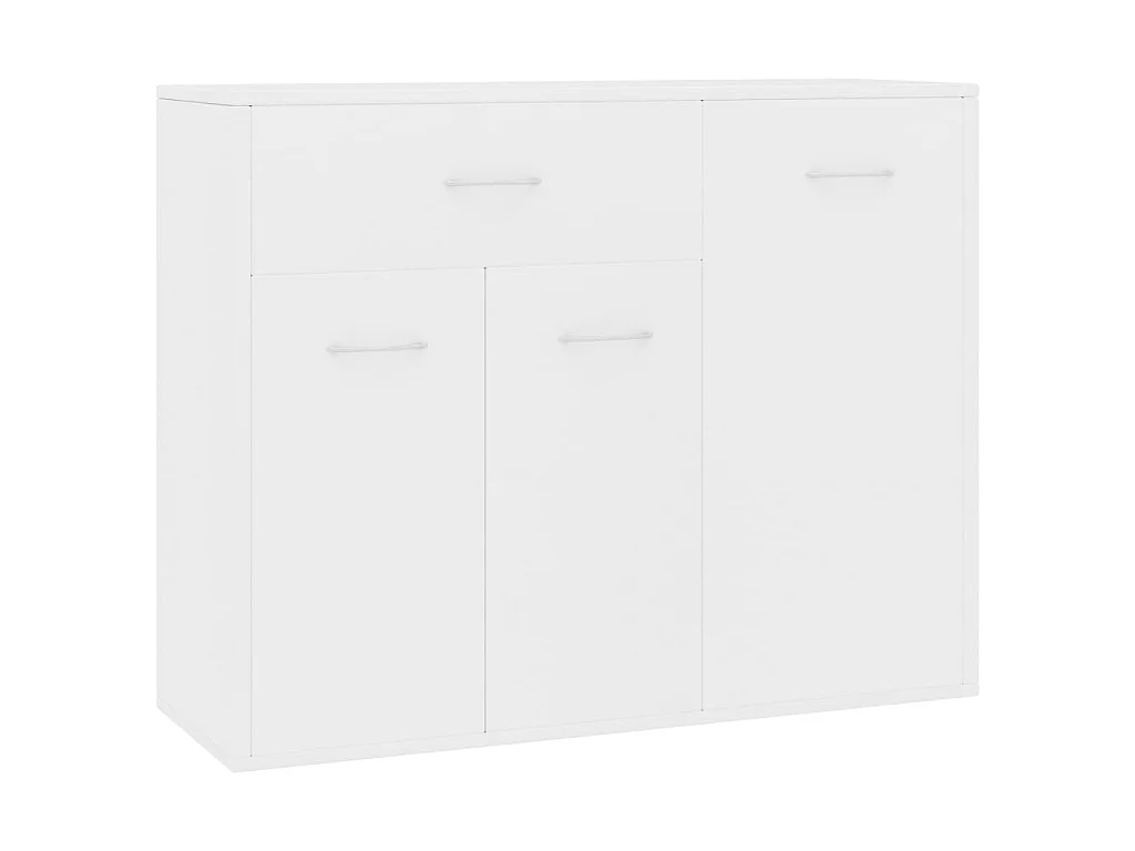 Buffet Blanc 88x30x70 cm Bois d'ingénierie EGER32700