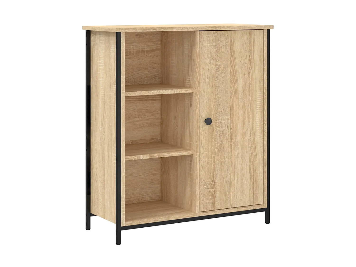 Buffet chêne sonoma 70x30x80 cm bois d'ingénierie QWE47303