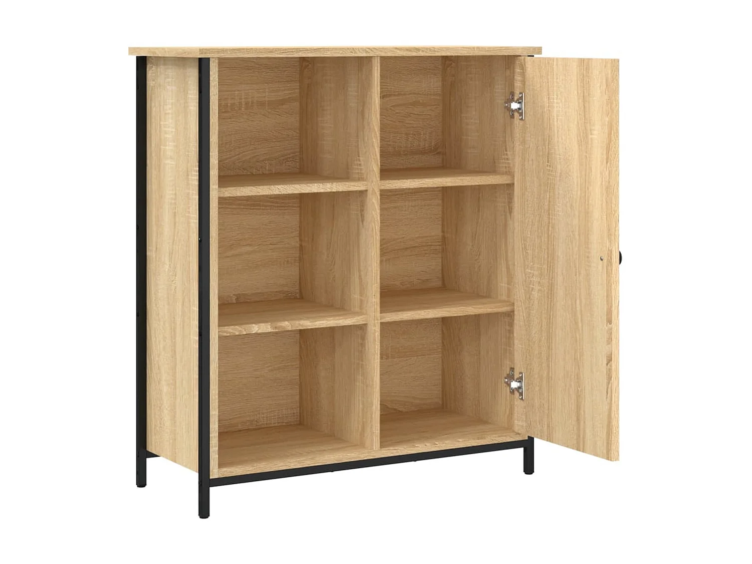 Buffet chêne sonoma 70x30x80 cm bois d'ingénierie QWE47303