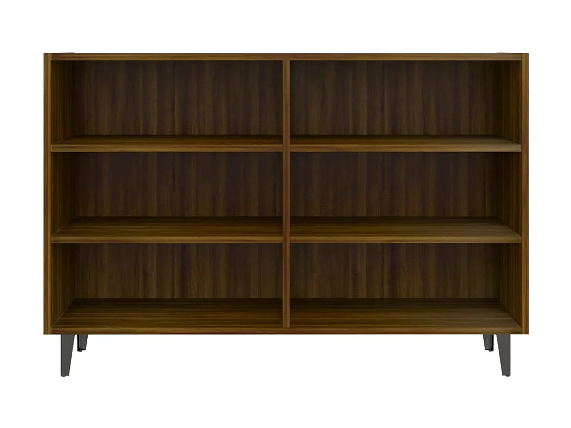 Aparador de madera de ingeniería marrón roble 103,5x35x70 cm ES43613