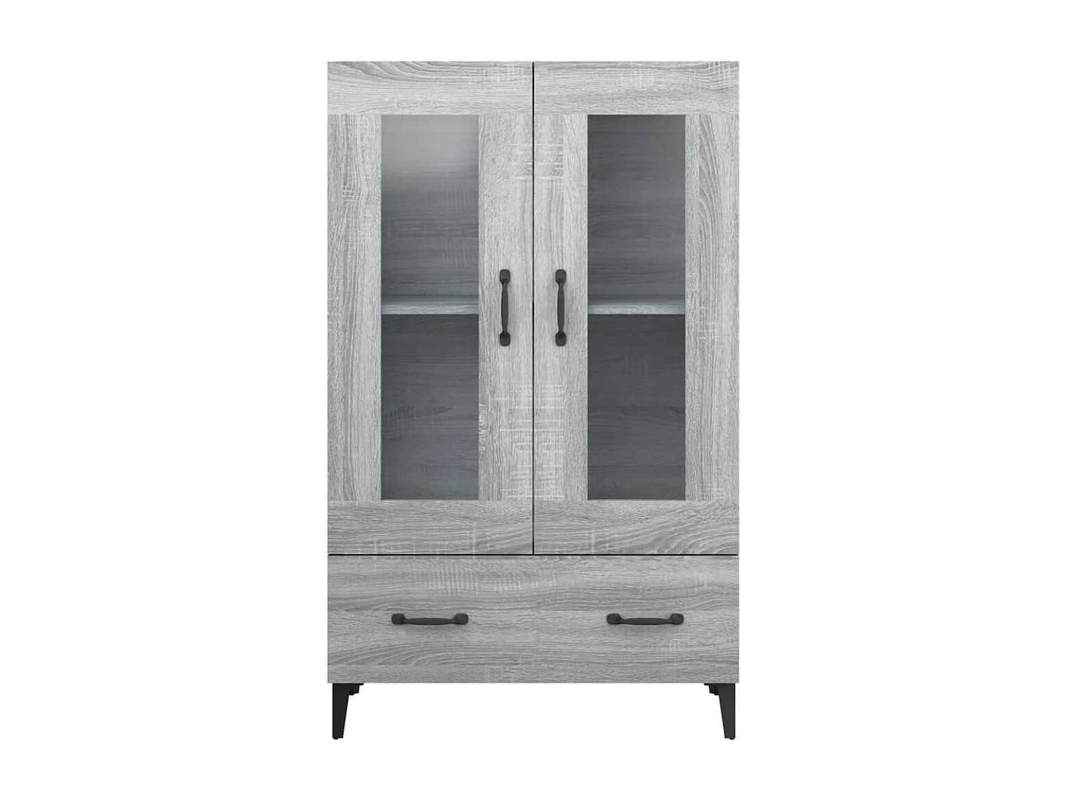 Buffet haut Sonoma gris 70x31x115 cm Bois d'ingénierie EGER14921