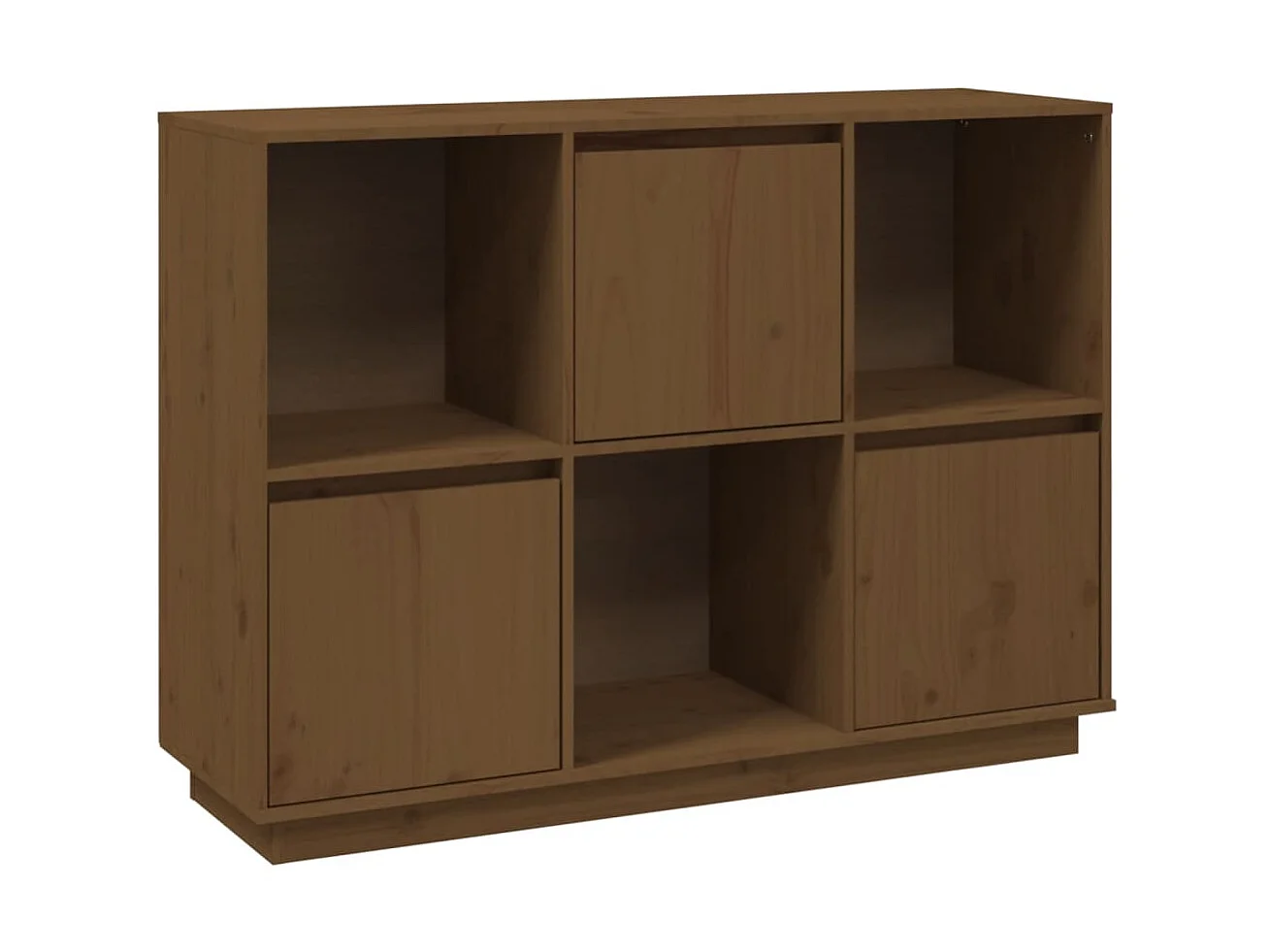Dressoir 110,5x35x80 cm massief grenenhout honingbruin NL945931