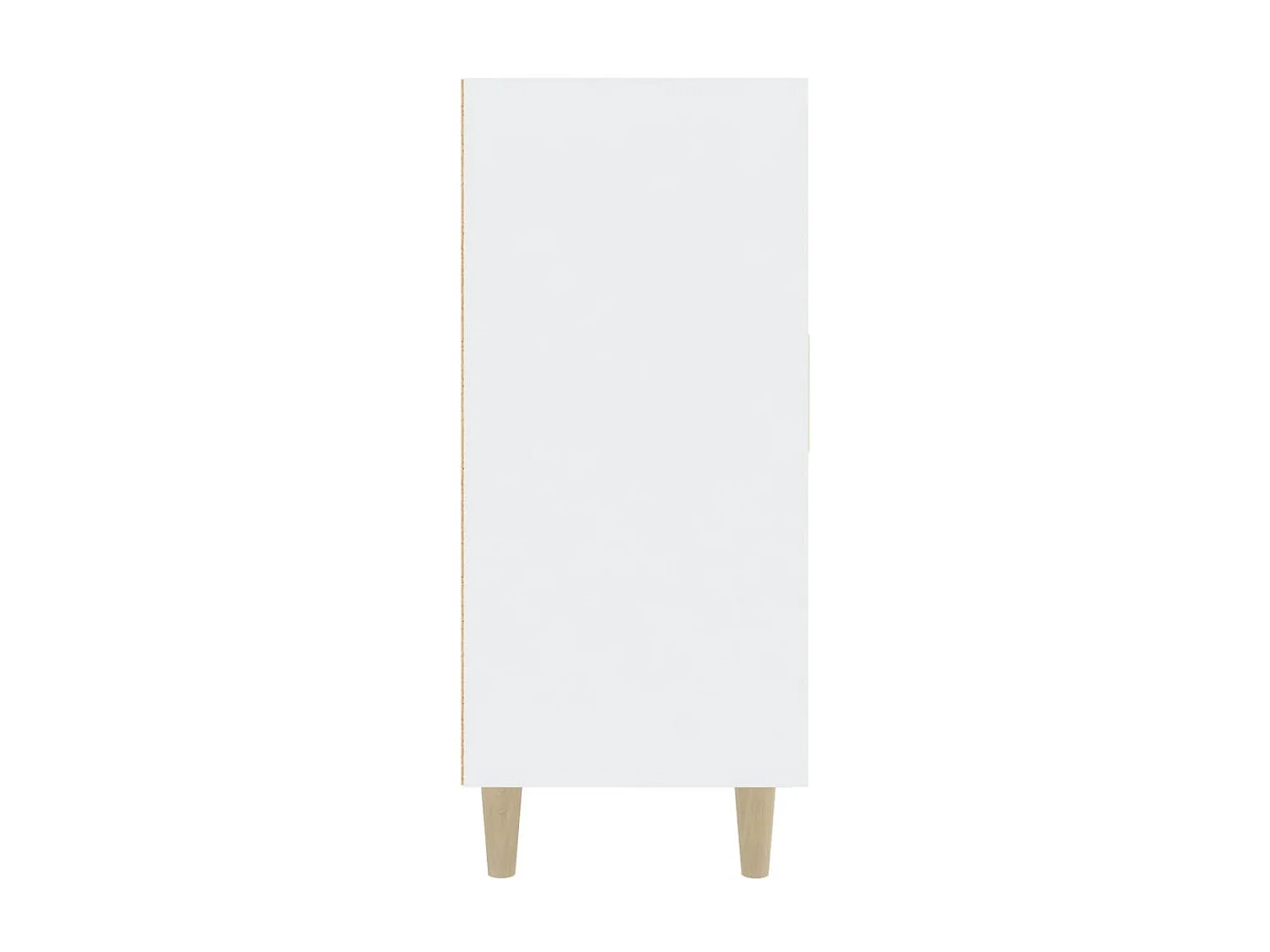 Aparador de madera de ingeniería blanco 90x34x80 cm ES69936