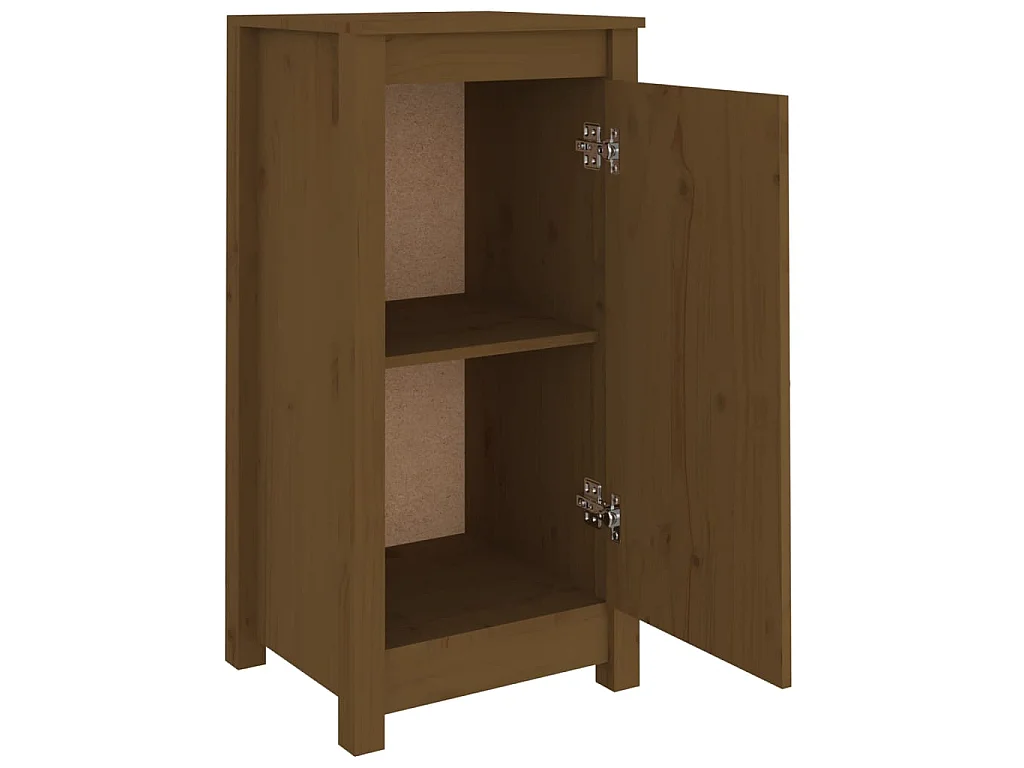 Dressoir 40x35x80 cm massief grenenhout honingbruin NL523824