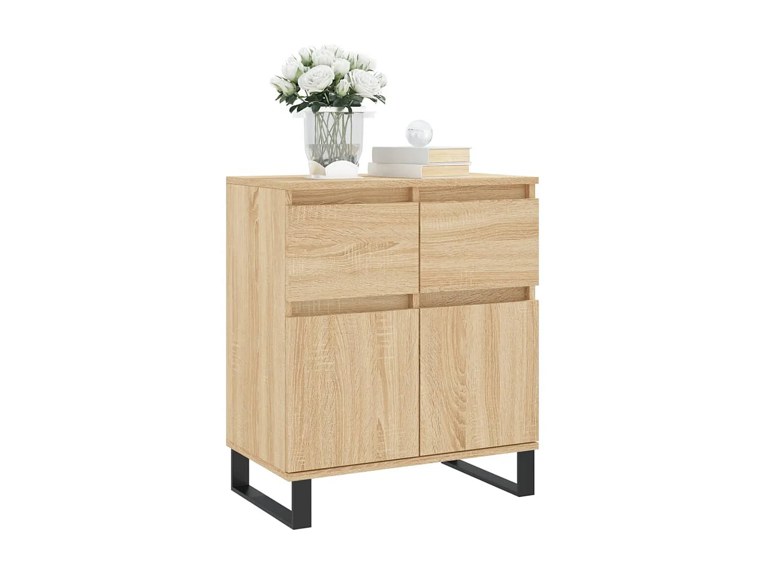 Buffet Chêne sonoma 60x35x70 cm Bois d'ingénierie QWE71098