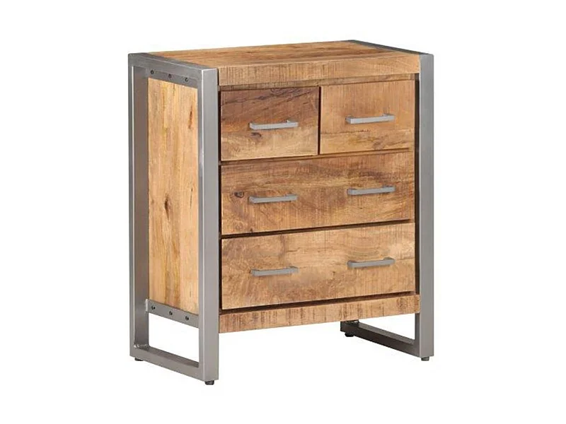 Buffet 60x35x70 cm Bois de manguier brut EGER47112