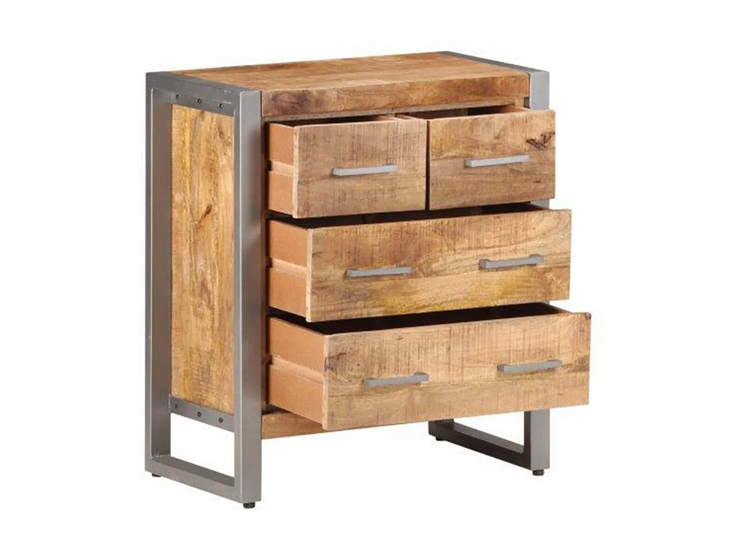 Buffet 60x35x70 cm Bois de manguier brut EGER47112