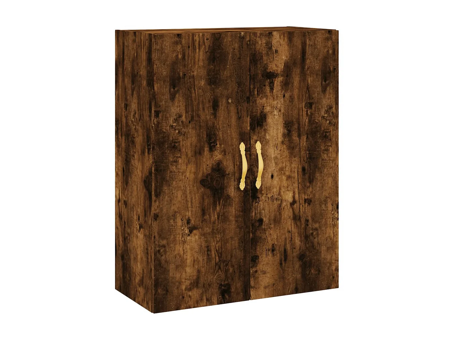 Buffet haut Chêne fumé 69,5x34x180 cm Bois d'ingénierie QWE92747