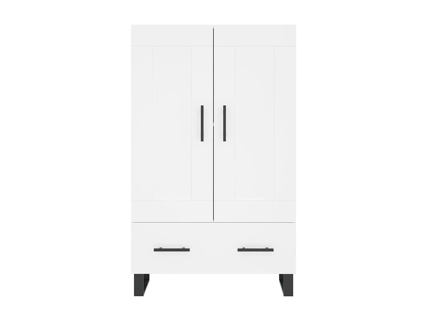 Highboard,Kommode Weiß 69,5x31x115 cm Holzwerkstoff -gkd851956