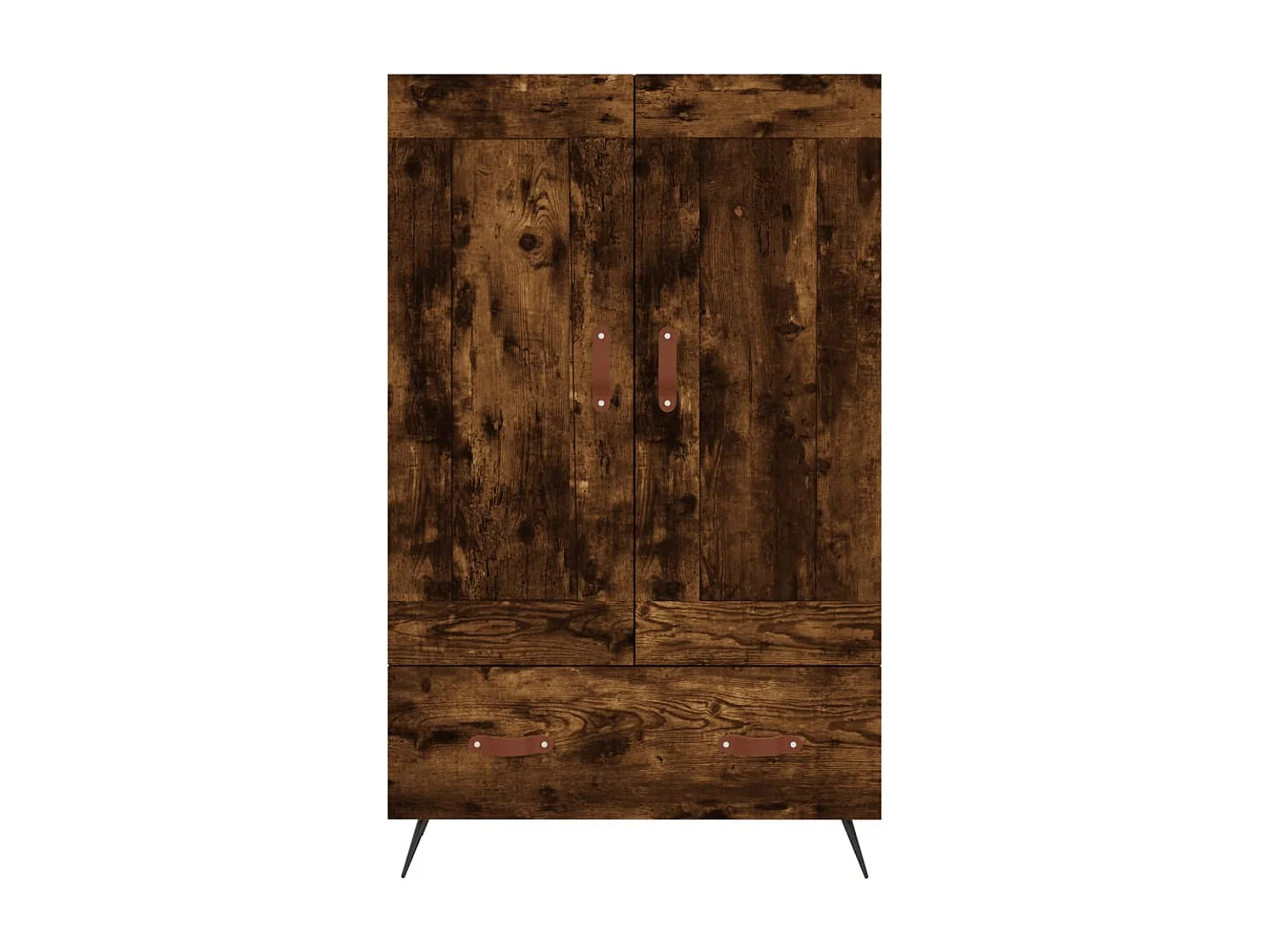 Aparador alto madera de ingeniería roble ahumado 69,5x31x115 cm ES67267