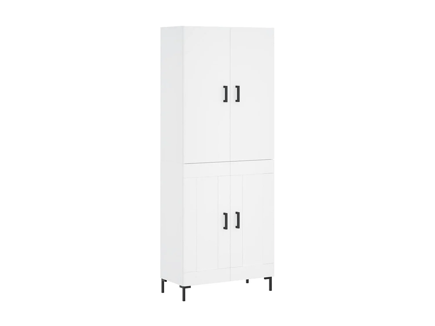Highboard,Kommode Weiß 69,5x34x180 cm Holzwerkstoff -gkd746106