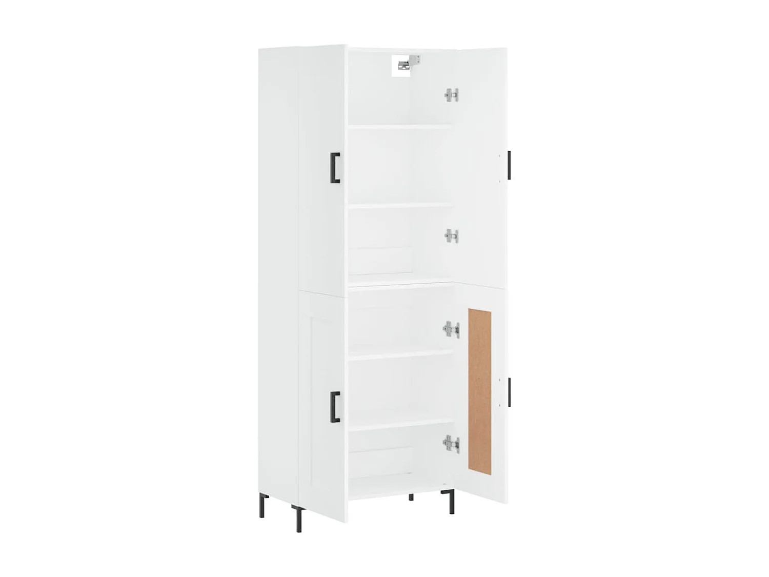Highboard,Kommode Weiß 69,5x34x180 cm Holzwerkstoff -gkd746106