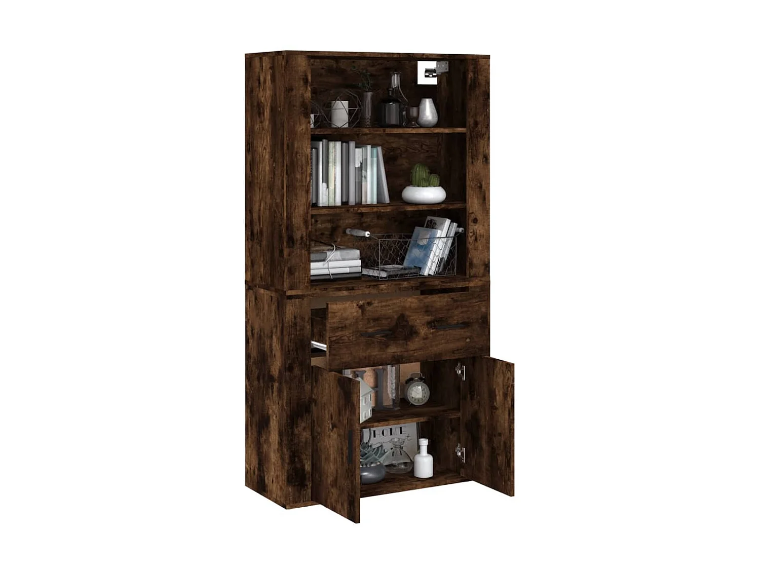 Buffet haut Chêne fumé Bois d'ingénierie EGER23673