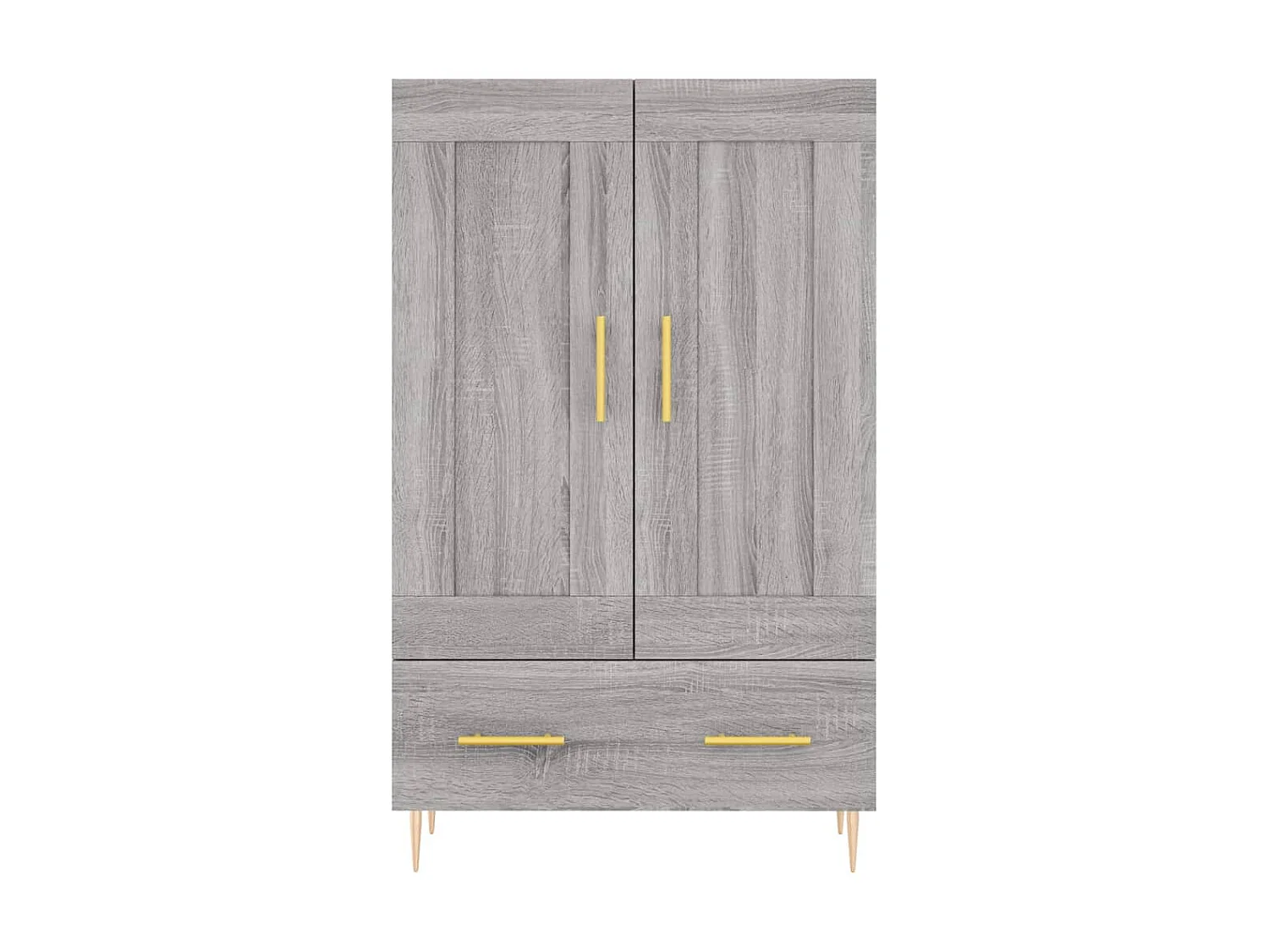 Highboard,Kommode Grau Sonoma 69,5x31x115 cm Holzwerkstoff -gkd482688