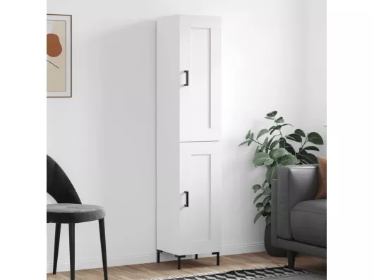 Kauf Unique Highboard,Kommode Hochglanz-Weiß 34,5x34x180 cm Holzwerkstoff -gkd656351