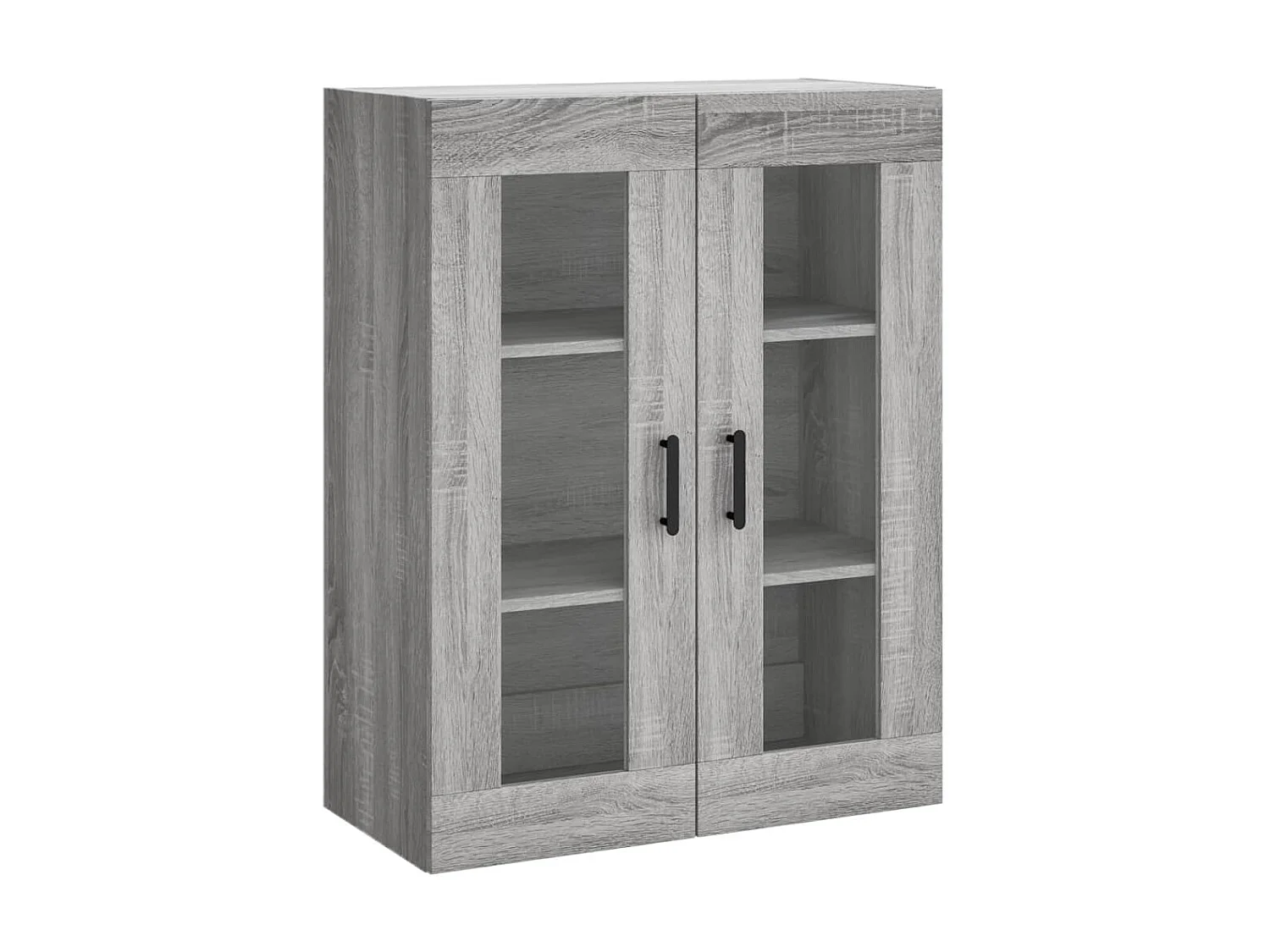 Buffet haut Sonoma gris 69,5x34x180 cm Bois d'ingénierie QWE89368