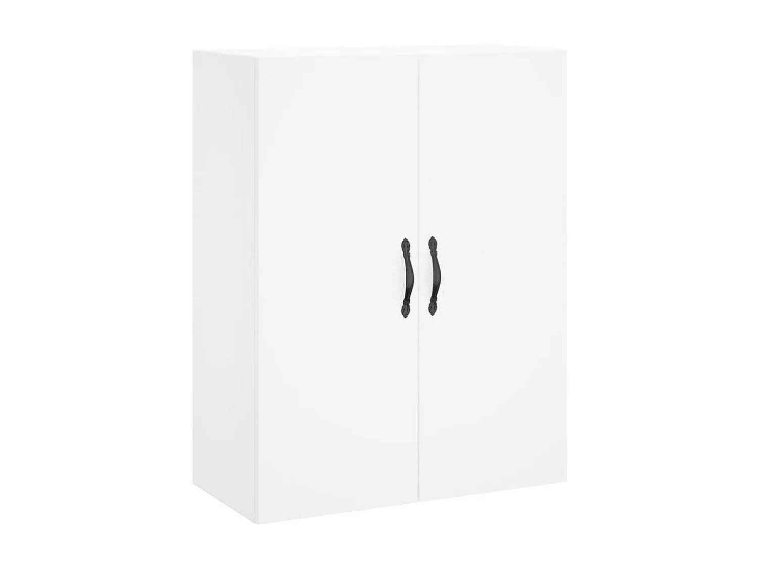 Buffet haut Blanc 69,5x34x180 cm Bois d'ingénierie QWE76009