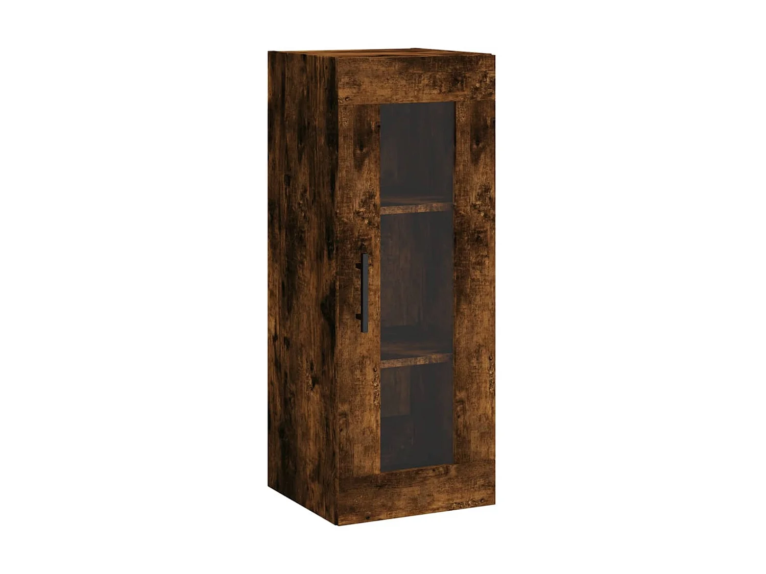 Aparador de madera contrachapada roble ahumado 34,5x34x180 cm ES32585