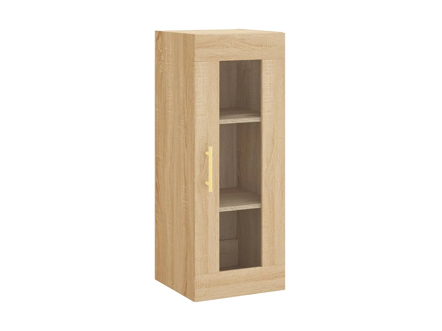 Buffet haut Chêne sonoma 34,5x34x180 cm Bois d'ingénierie QWE68213