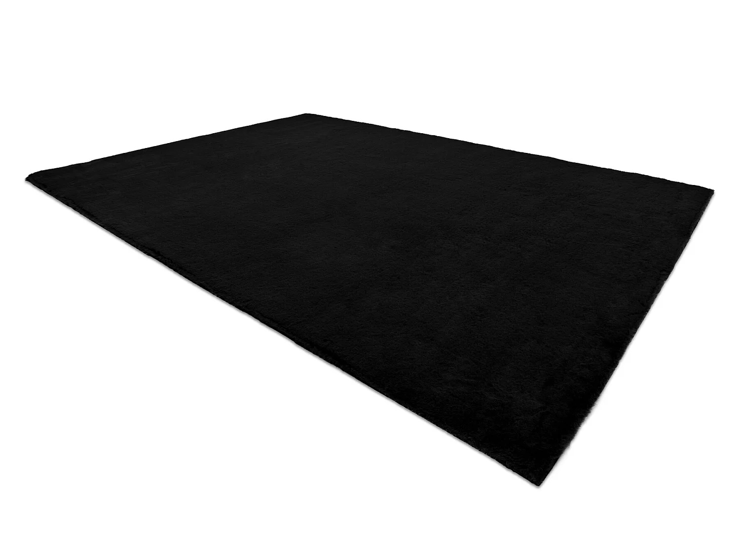 Teppich BUNNY schwarz IMITATION VON KANINCHENPELZ 120x170 cm