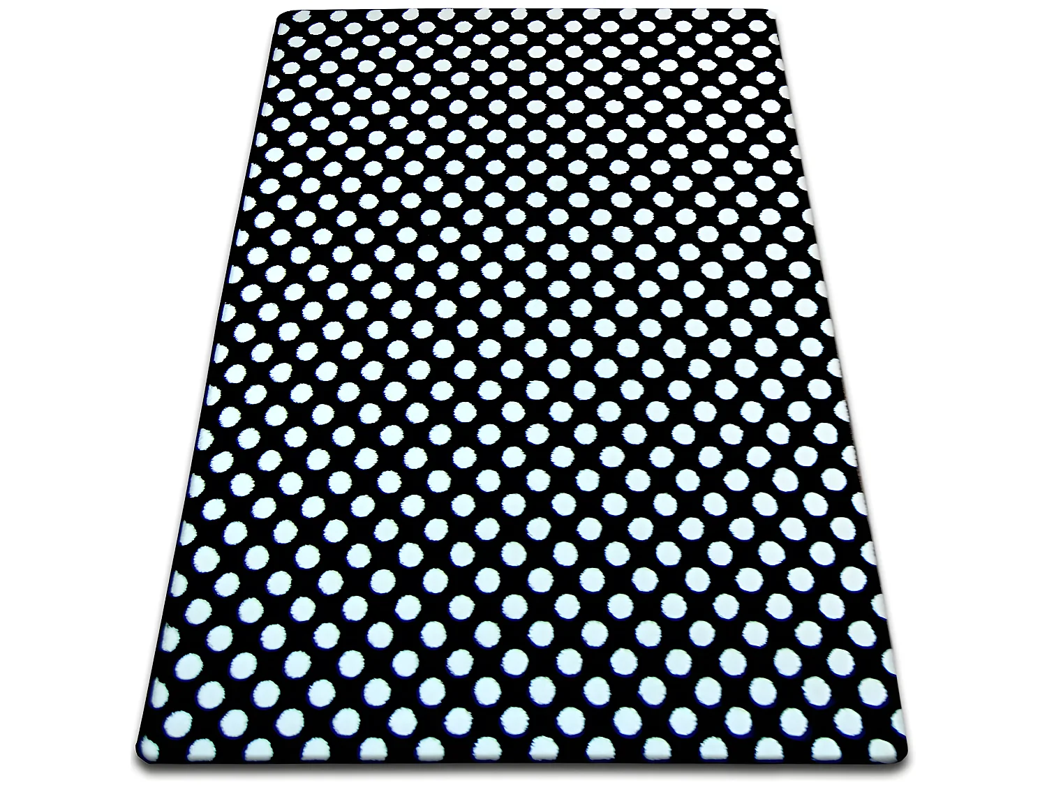 Tapijt SKETCH - F764 zwart/wit - Stippen 140x190 cm