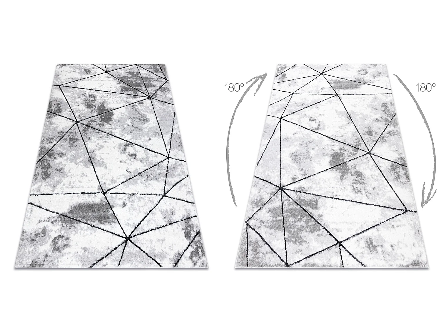 Tapis moderne COZY Polygons, géométrique, triangles - Structural deu 140x190 cm