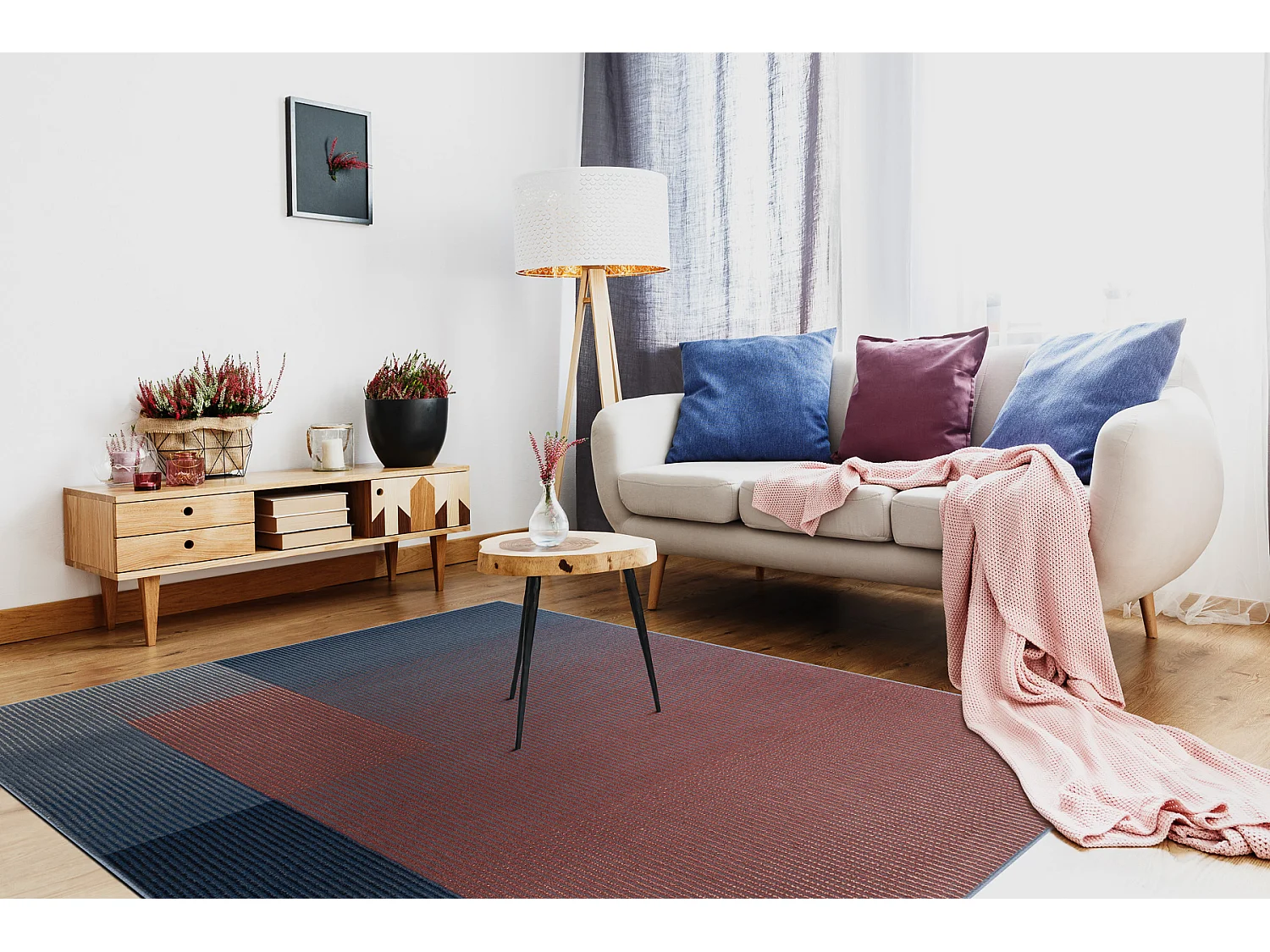 Teppich Wolle NAIN Geometrisch 7710/51944 / blau 240x340 cm