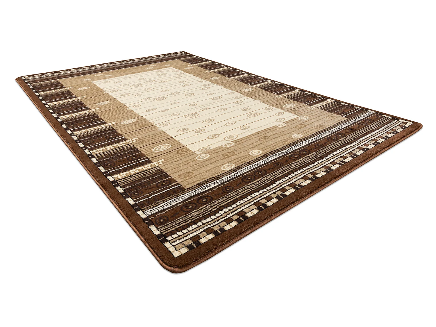 Tapis ROYAL modèle GR013 Cadre, crème / beige / brun 250x350 cm